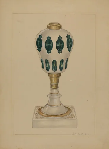 Lamp by Gertrude Lemberg, index of american design, 1936