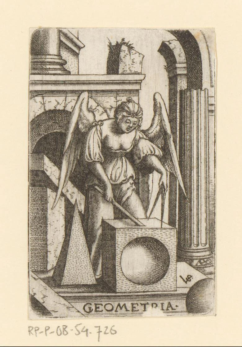 Geometrie by Unknown, print, 1524-1562