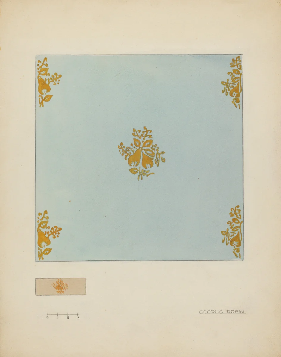 Wall Paper by George Robin, index of american design, 1936