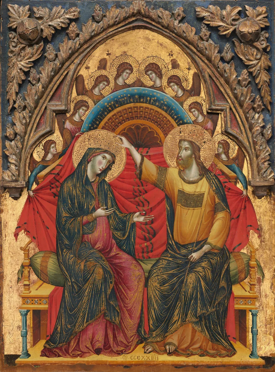 The Coronation of the Virgin by Master of the Washington Coronation, painting, 1324