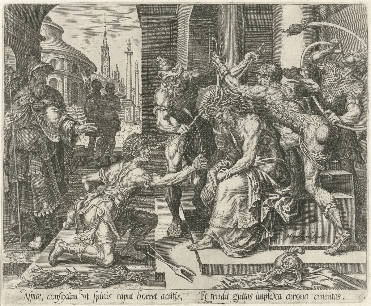 Doornenkroning by Harmen Jansz Muller, print, 1565