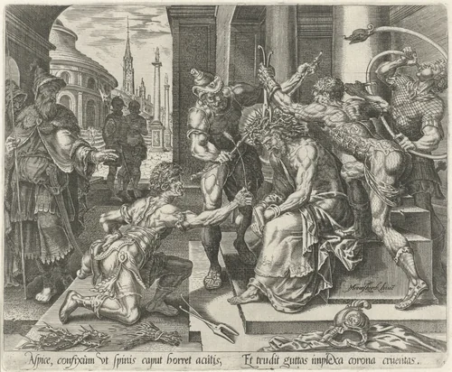 Doornenkroning by Harmen Jansz Muller, print, 1565