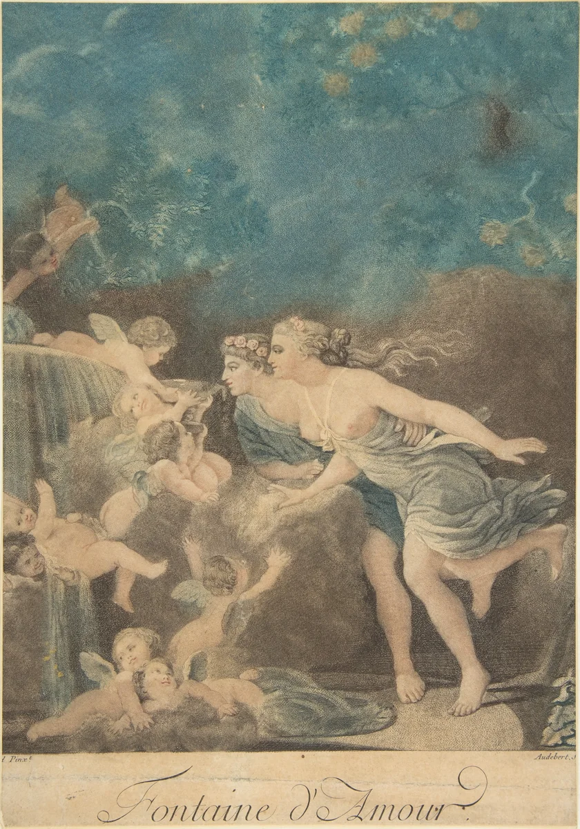 La Fontaine d'Amour by Jean-Baptiste Audebert, print, 1745-1947