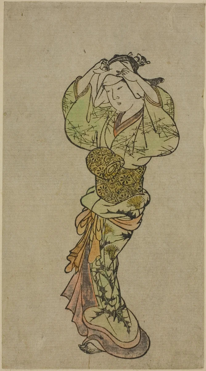 A Dancer by Nishikawa Sukenobu (西川祐信), print, 1603-1867
