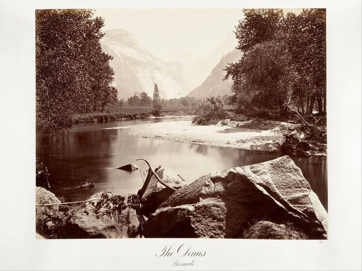 The Domes, Yosemite by Carleton E. Watkins, photograph, 1870-1874