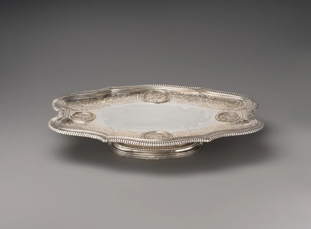 Glove tray by M.B., other, 1723-1724