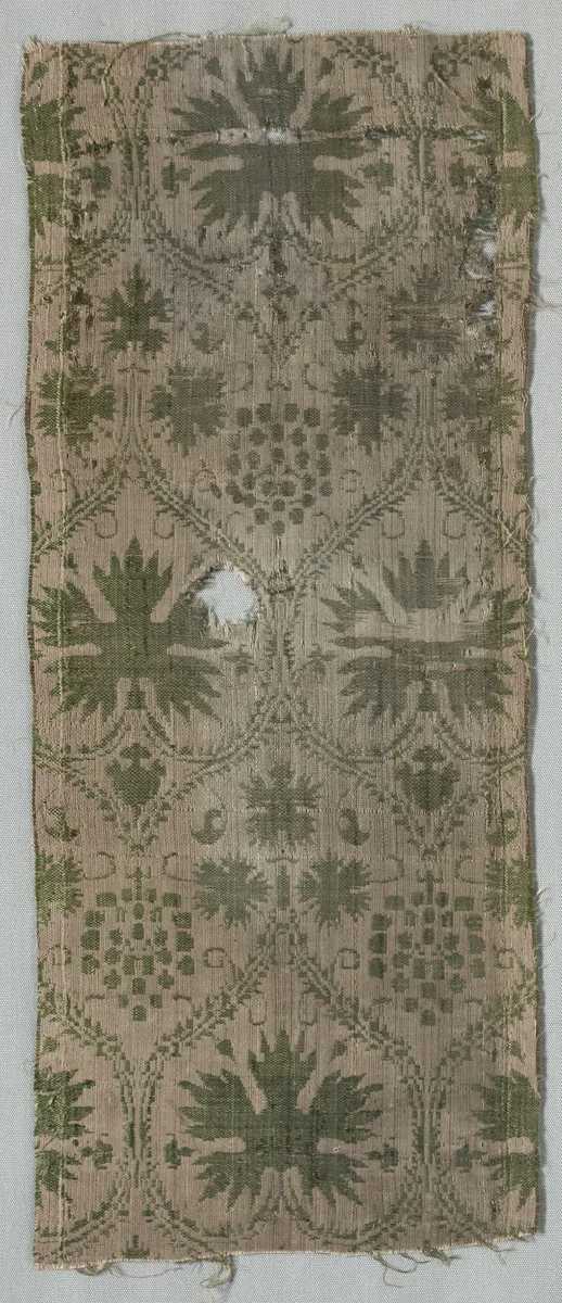 Silk Fragment by Unknown, textile, 1355-1385