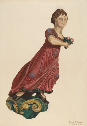 Figurehead by Mary E. Humes, index of american design, 1939