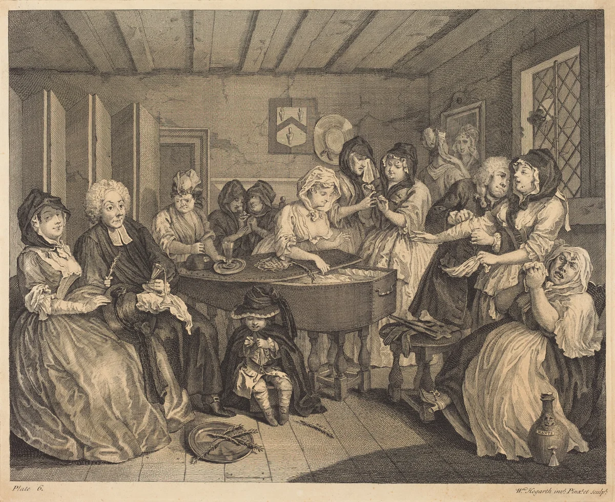 A Harlot's Progress: pl.6 by William Hogarth, print, 1732