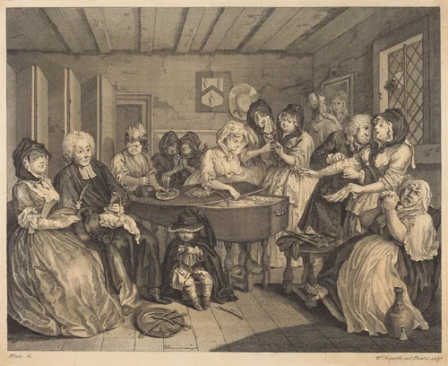 A Harlot's Progress: pl.6 by William Hogarth, print, 1732