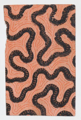 Sheet with abstract pattern by anonymous, print, 1800-1900