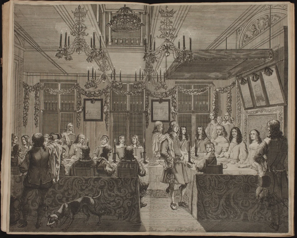 Relation en Forme de Journal du Voyage et Sejour que le Serenissime et Tres-Puissant Prince Charles II Roy De La Grand Bretagne by Sir William Lower
Cornelis van Dalen I
Pierre Philippe
Theodor Matham
Jacob Toorenvliet
Adriaen Pietersz van de Venne
Adrian Vlacq, volume, 1660