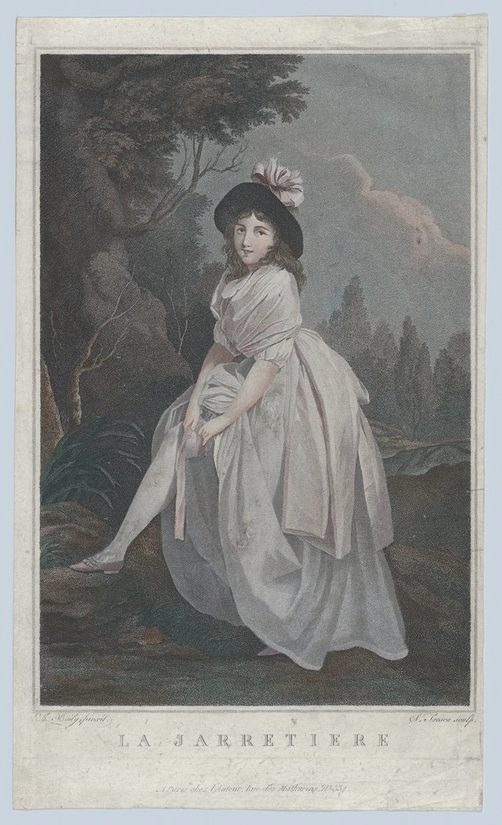 The Garter by Salvatore Tresca, print, 1795-1815