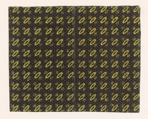 Blad met strooipatroon van fantasiemotief op puntenfond by anonymous, print, 1750-1900