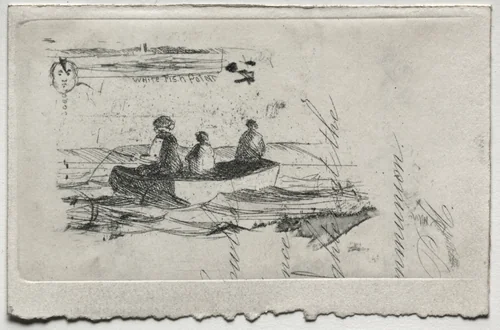 Fishing by Sion Longley Wenban, print, 1870-1890