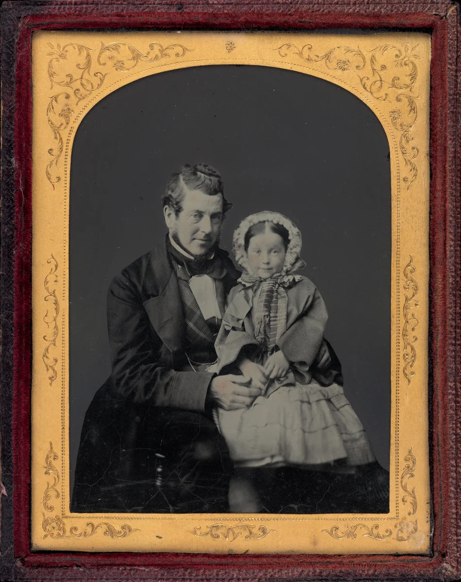 Portrait of a Man and a Girl by The London School of Photography, photograph, 1855-1865