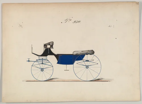 Landaulet #970 by Brewster & Co., drawing, 1850-1870