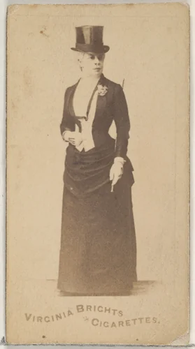 From the Actors and Actresses series (N45, Type 5) for Virginia Brights Cigarettes by Allen & Ginter, photograph, 1885-1891