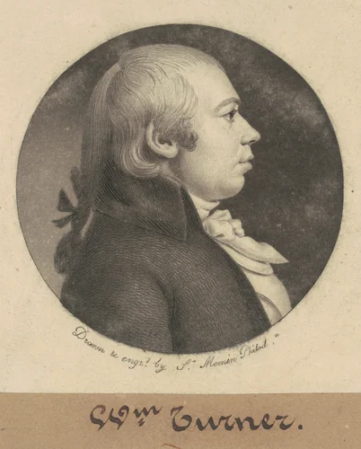 William Turner by Charles B. J. Févret de Saint-Mémin, print, 1800
