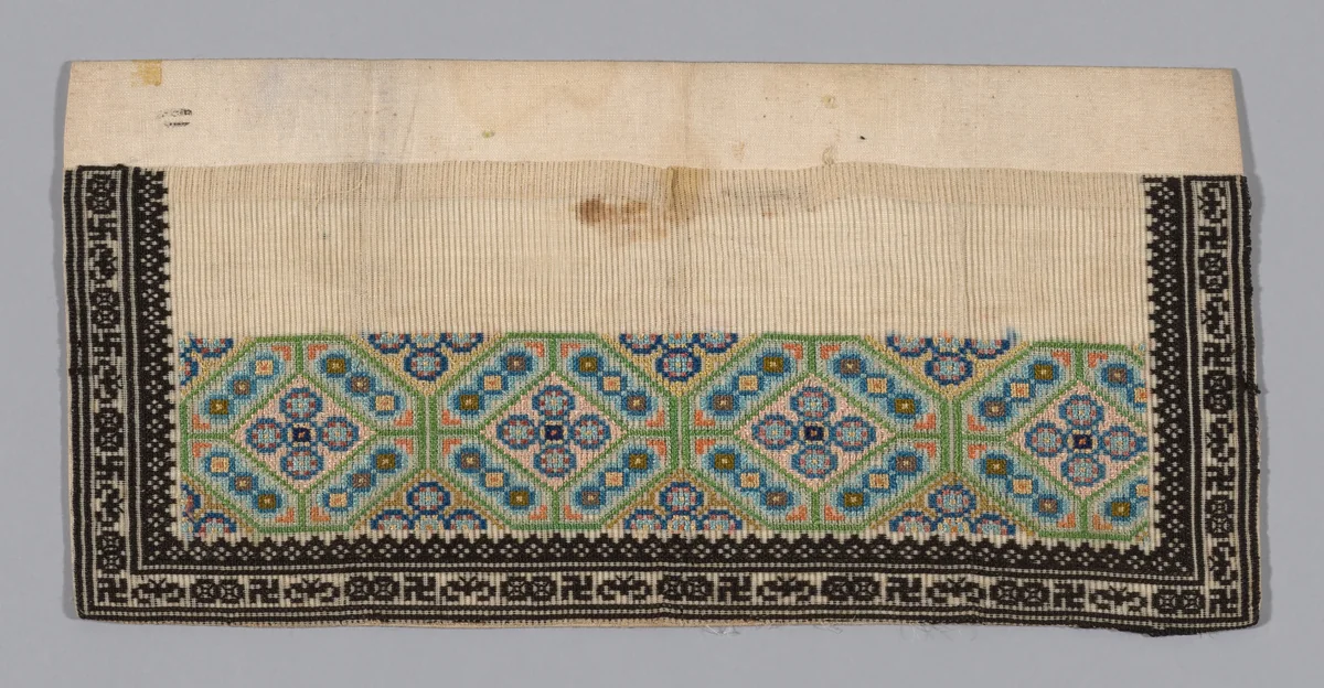 Trouser Band by Han-Chinese, textile, 1875-1900