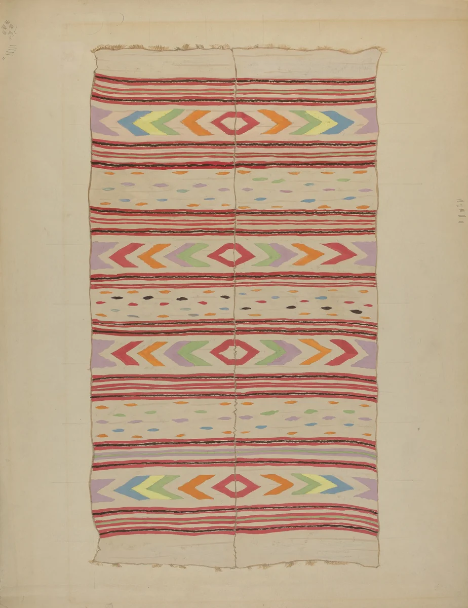 Colcha by American 20th Century, index of american design, 1935-1942