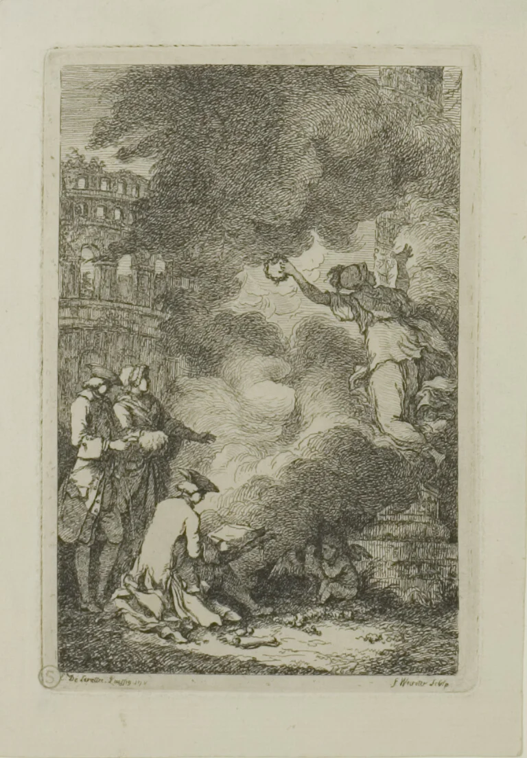 Plate from, Nella Venuta by Franz Edmund Weirotter, print, 1764