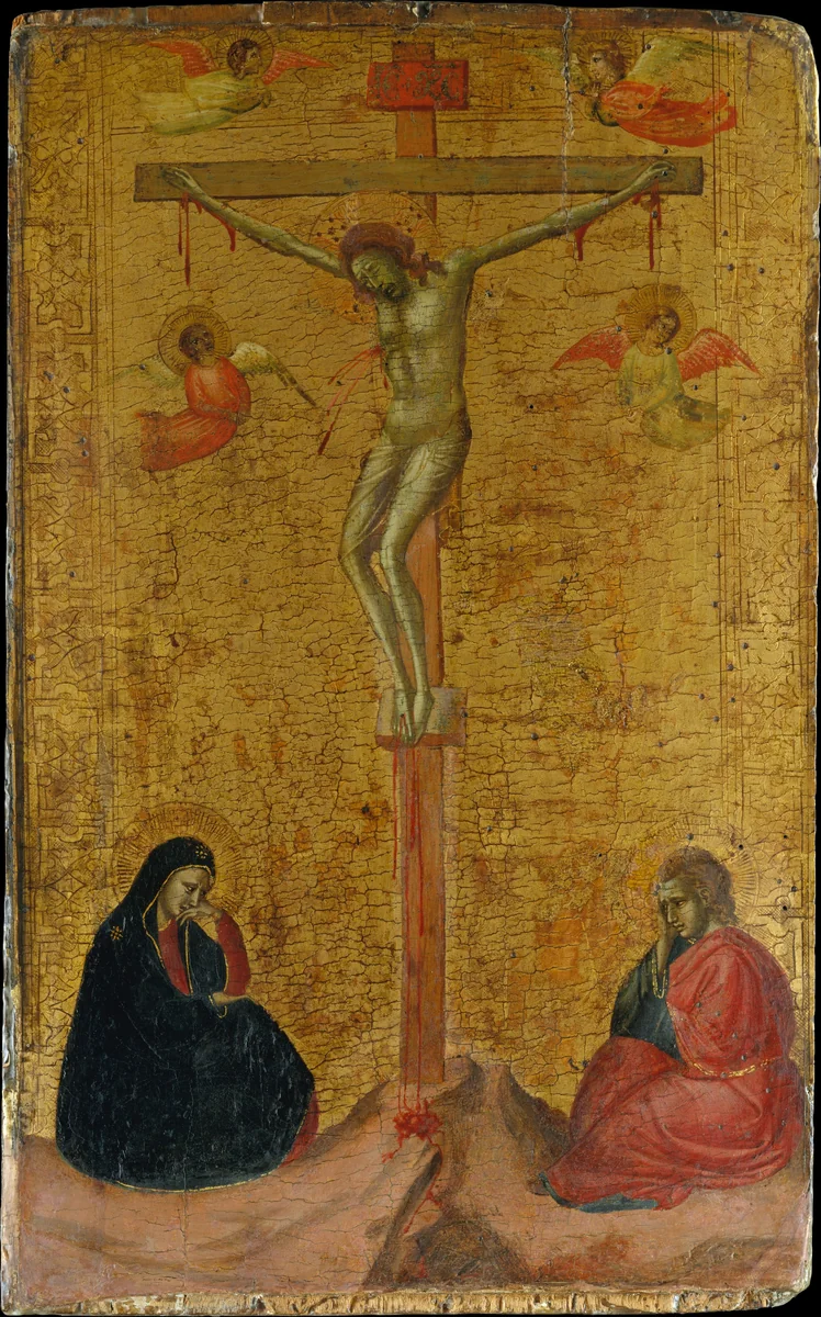 The Crucifixion by Bernardo Daddi, painting, 1325-1330