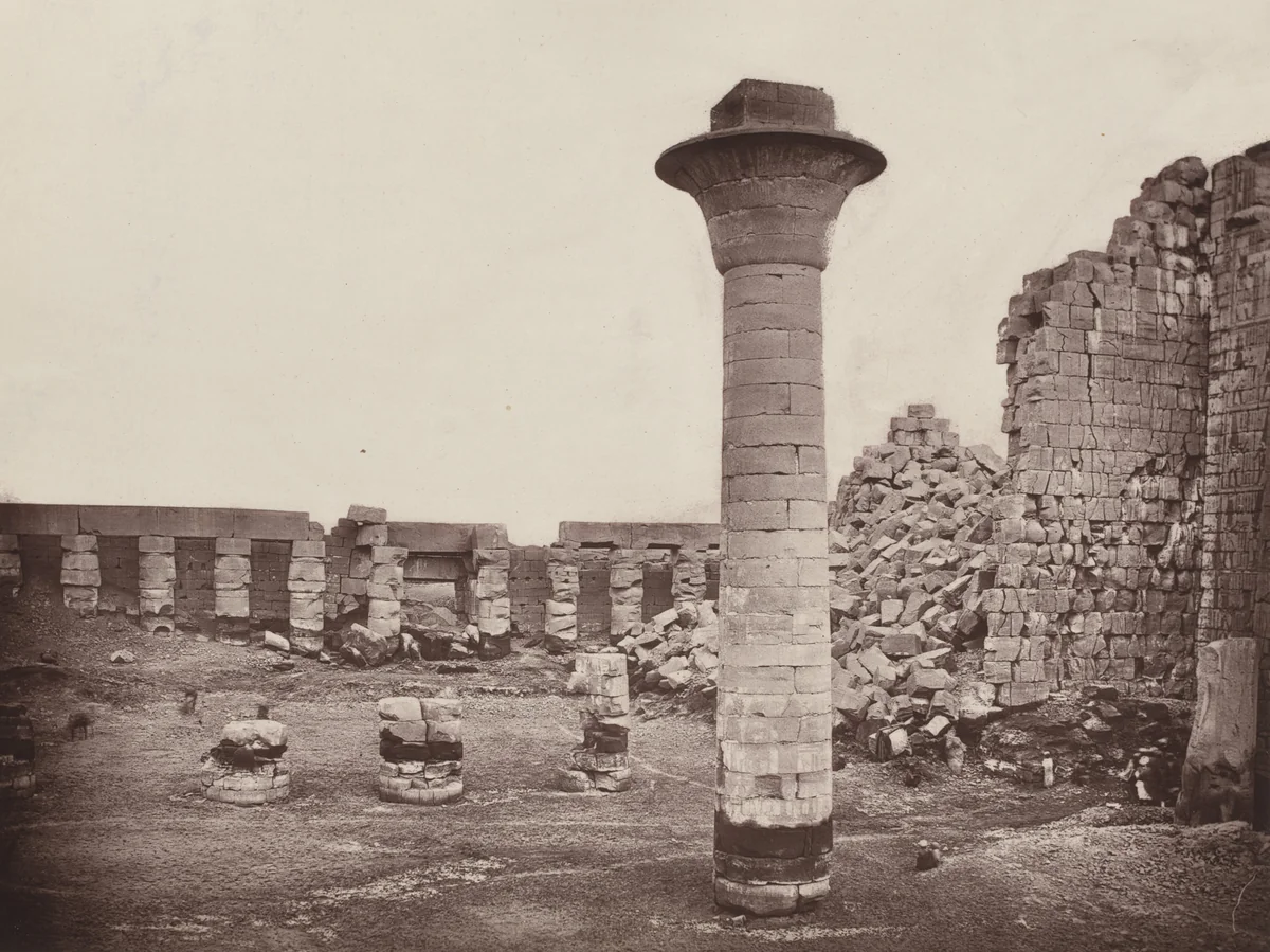 Northern Corridor of the Grand Area by William de Wiveleslie Abney, photograph, 1876