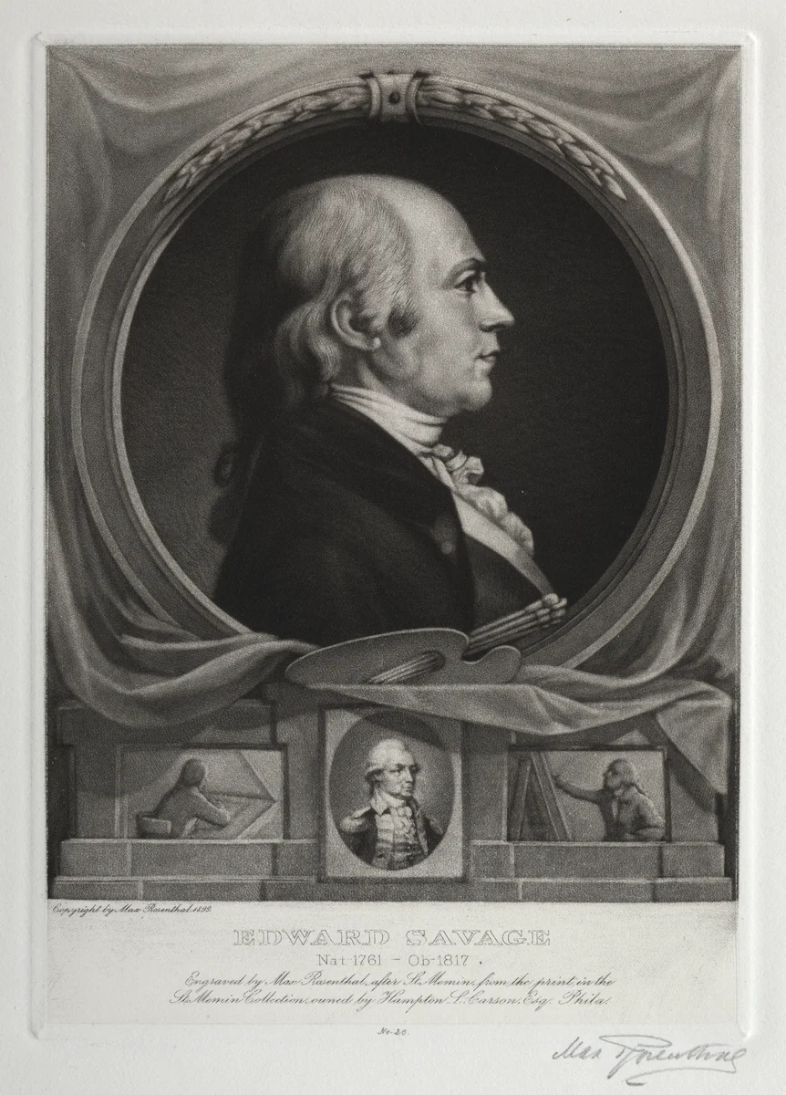 Edward Savage by Max Rosenthal, print, 1899