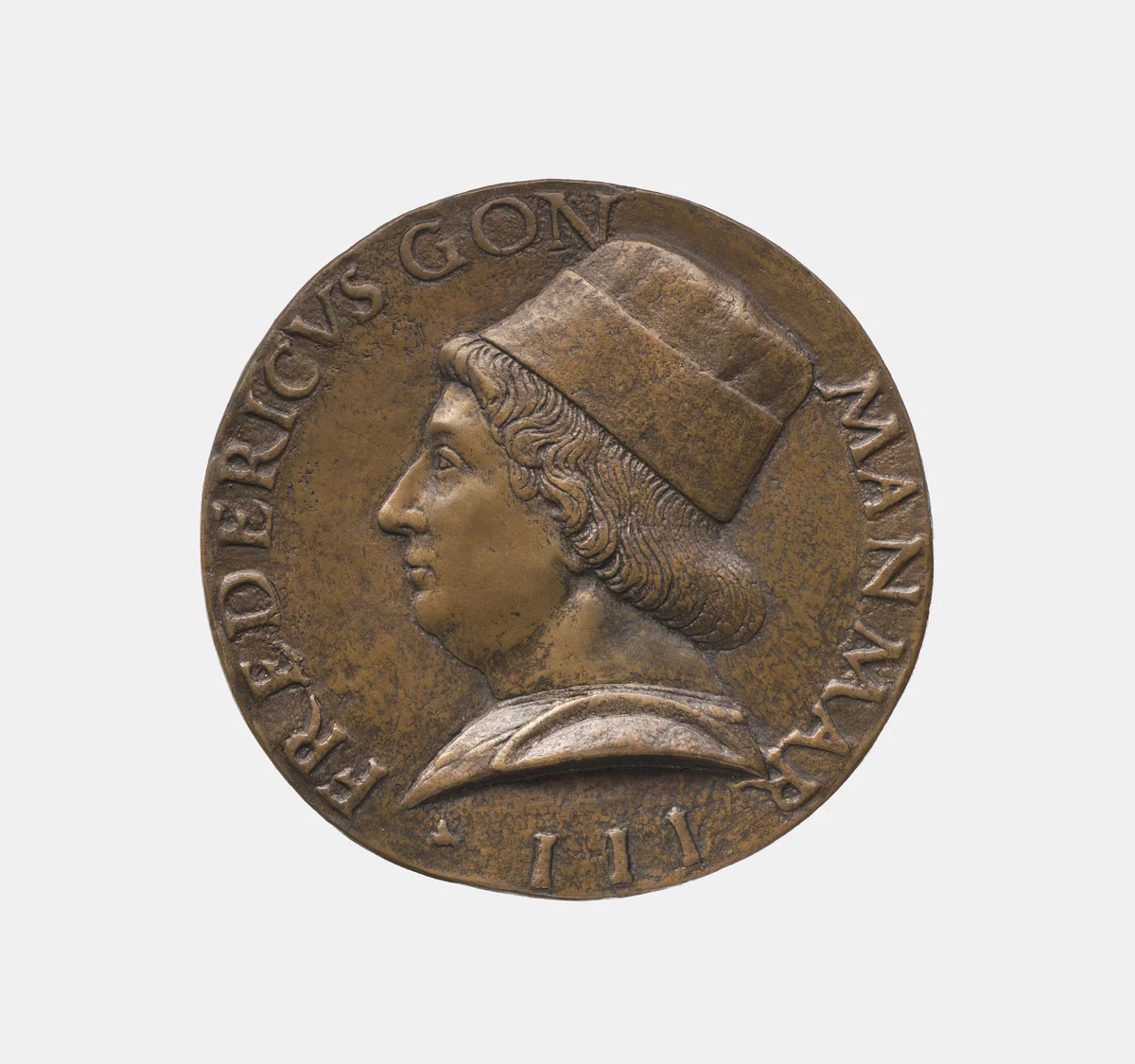 Federigo I Gonzaga, third marquess of Mantua by Bartolo Talpa, metalwork, 1400-1499