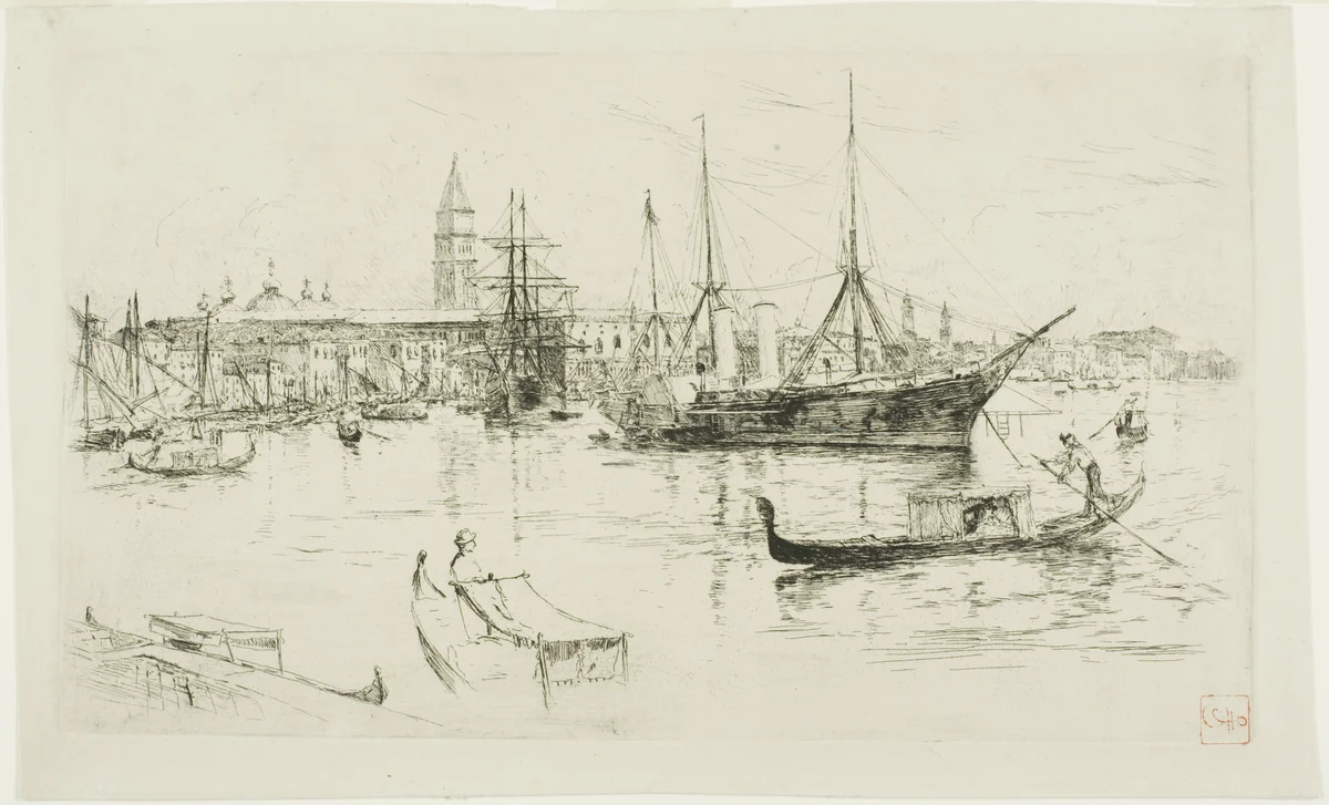 Laguna, Venice by Frank Duveneck, print, 1880