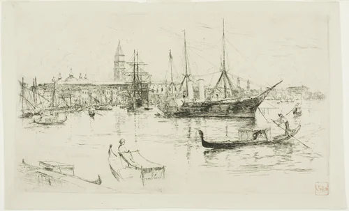 Laguna, Venice by Frank Duveneck, print, 1880