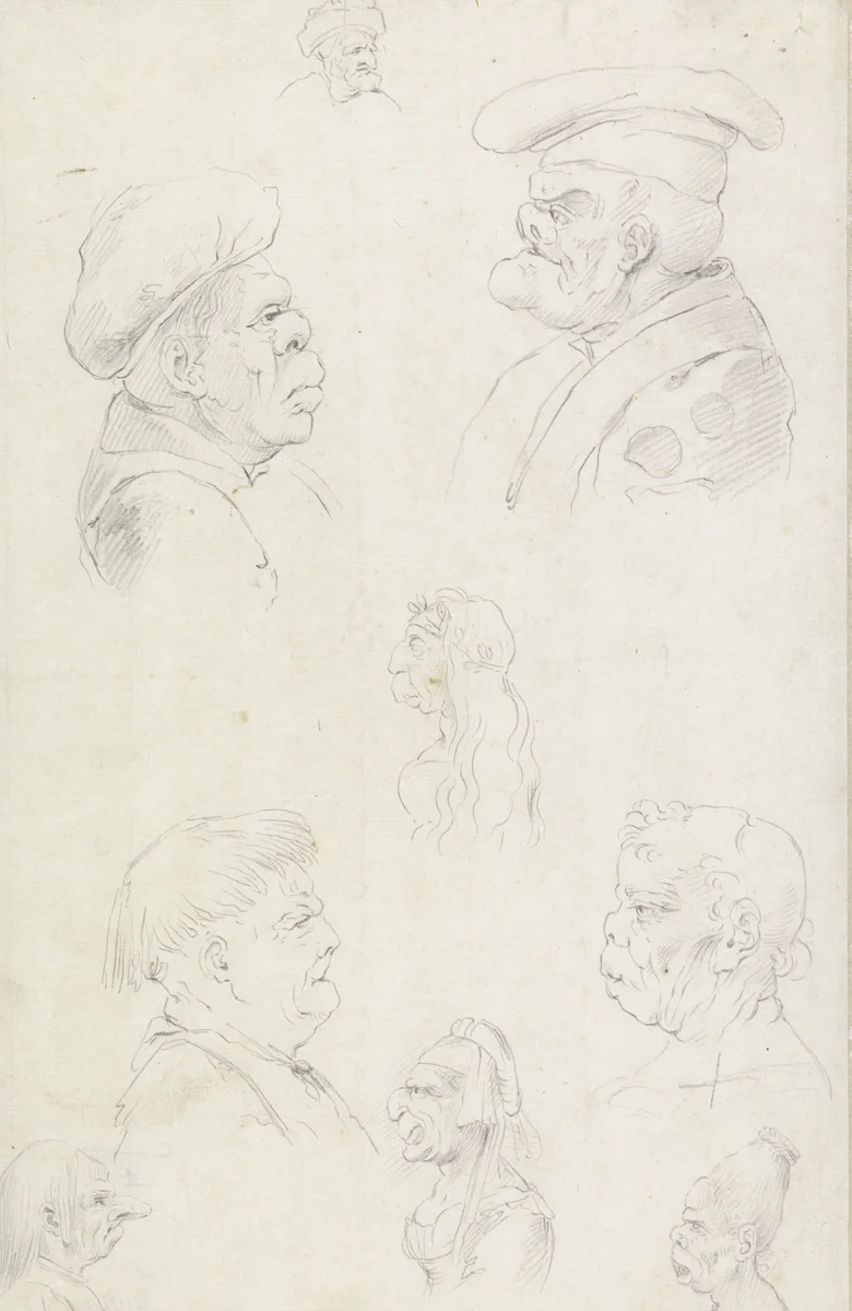 Karikaturen by anonymous, drawing, 1800-1900