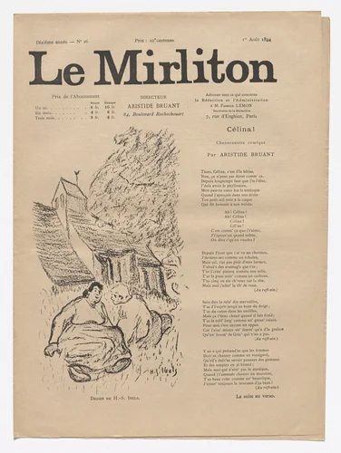 Le Mirliton, no. 26 by Henri Gabriel Ibels, periodical, 1894