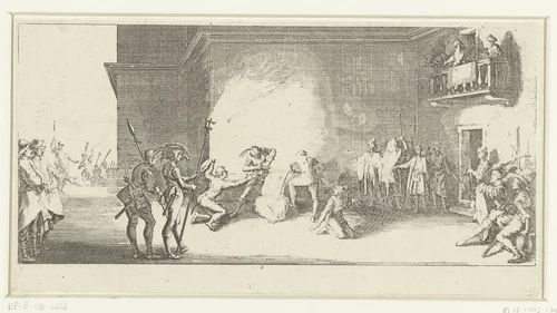 Doornenkroning by Jacques Callot, print, 1619-1624