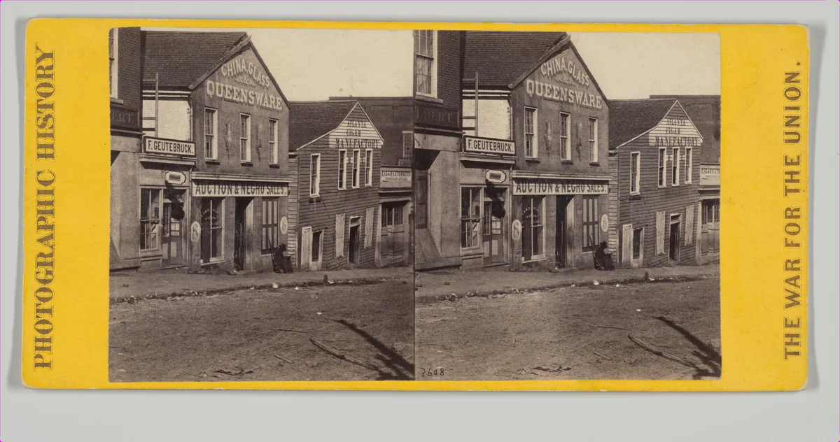 The Slave Market, Atlanta, Georgia by George N. Barnard, photograph, 1864