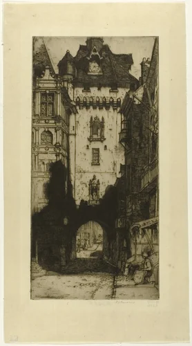 Loches by David Young Cameron, print, 1902