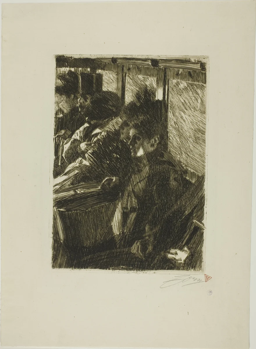 Omnibus by Anders Zorn, print, 1892