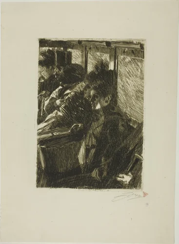 Omnibus by Anders Zorn, print, 1892