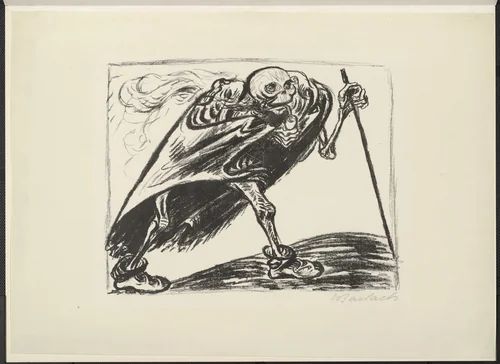 Traveling Death (Wandernder Tod) by Ernst Barlach, print, 1923