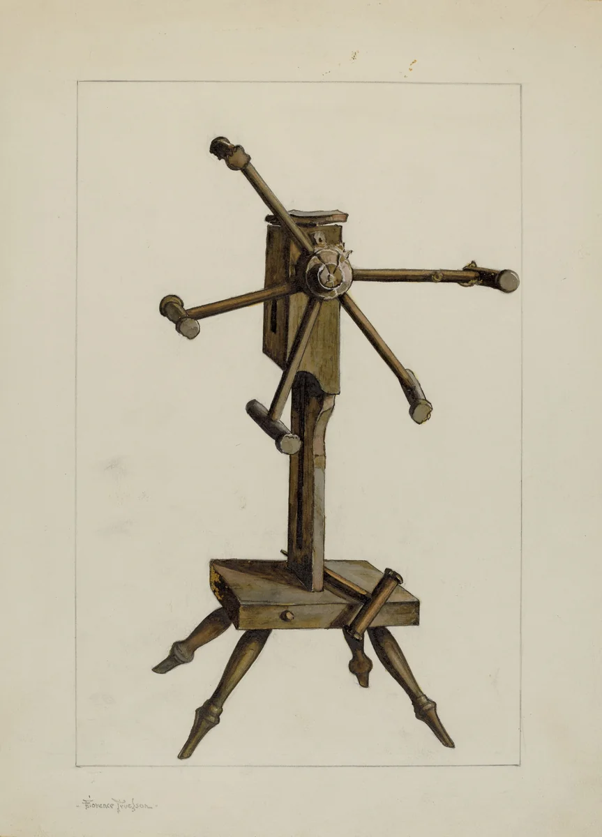 Winding Wheel by Florence Truelson, index of american design, 1937