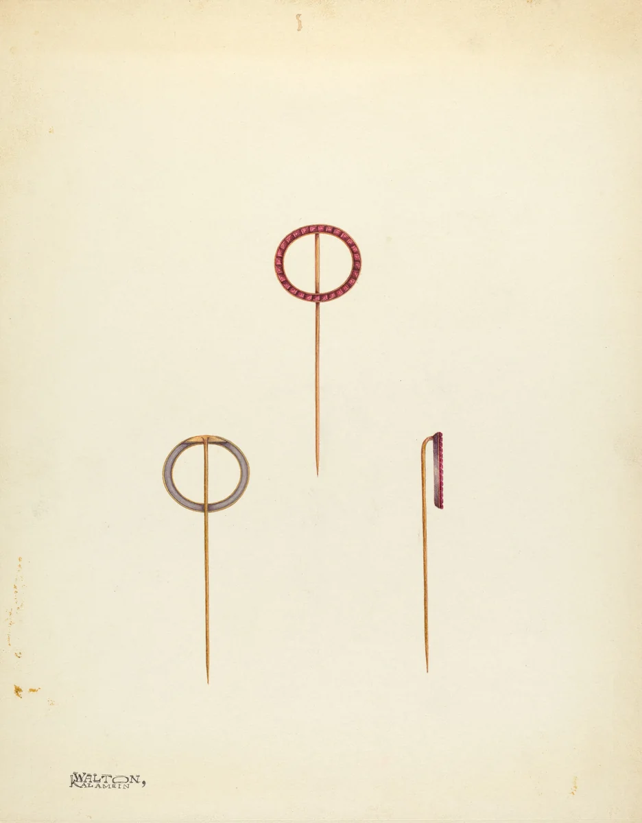 Jewelry by Kalamian Walton, index of american design, 1939