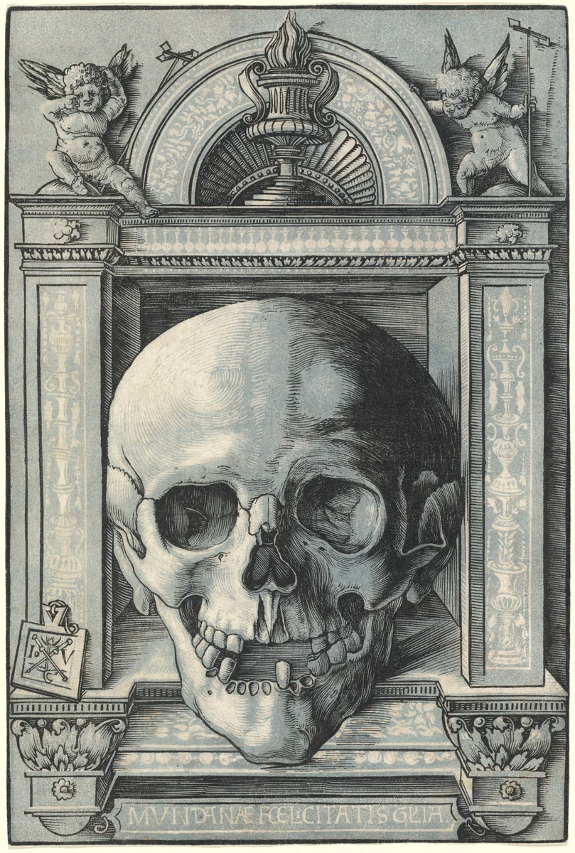 Skull by Hans Wechtlin, print, 1520