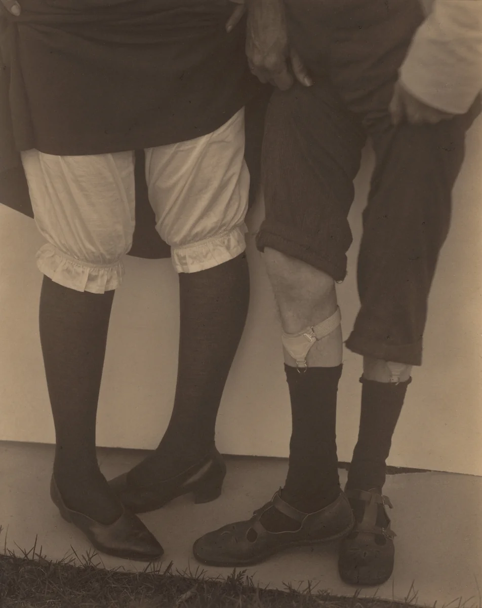 Legs (Elizabeth and Donald Davidson) by Alfred Stieglitz, photograph, 1921