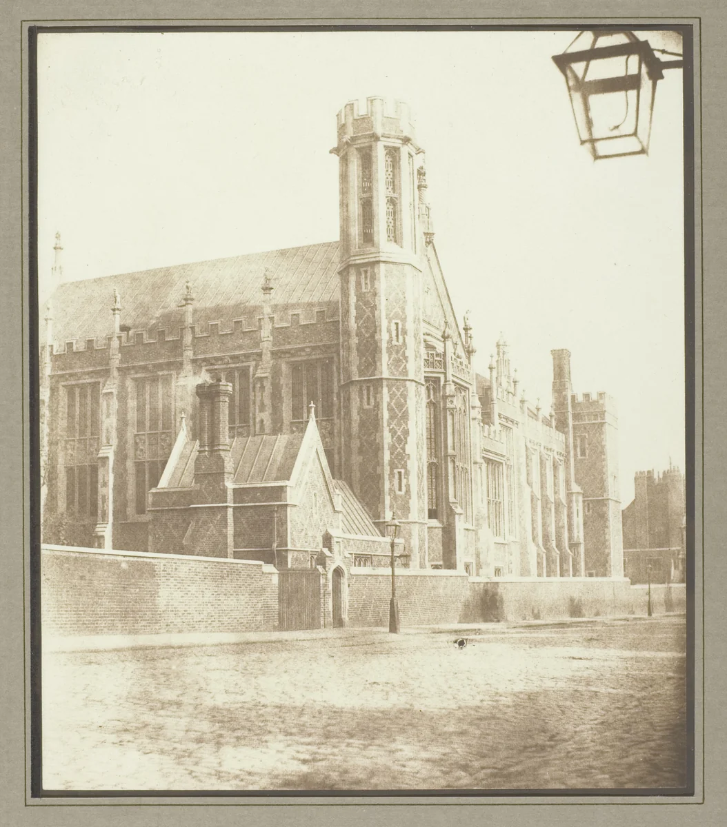 New Hall of Lincoln's Inn, London by William Henry Fox Talbot, photograph, 1836-1851