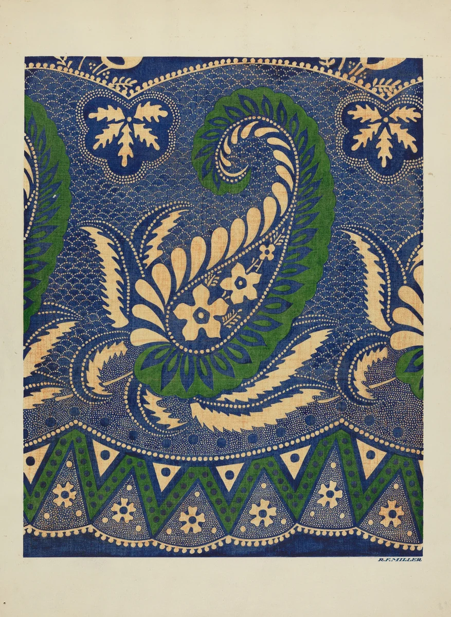 Skirt - Border Design by Randolph F. Miller, index of american design, 1937
