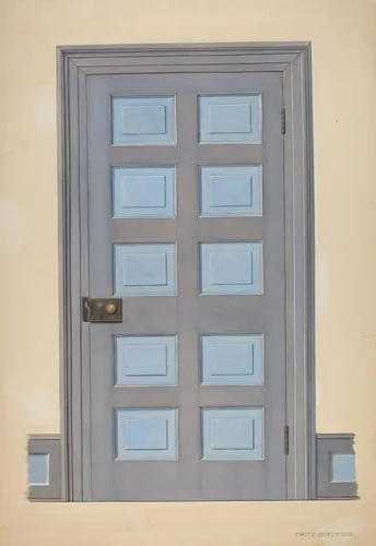 Zoar Door by Fritz Boehmer, index of american design, 1938