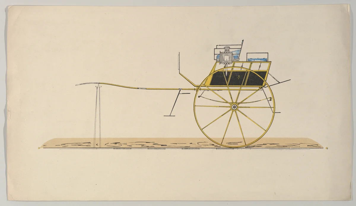 Dog Cart (unnumbered) by Brewster & Co., print, 1850-1874