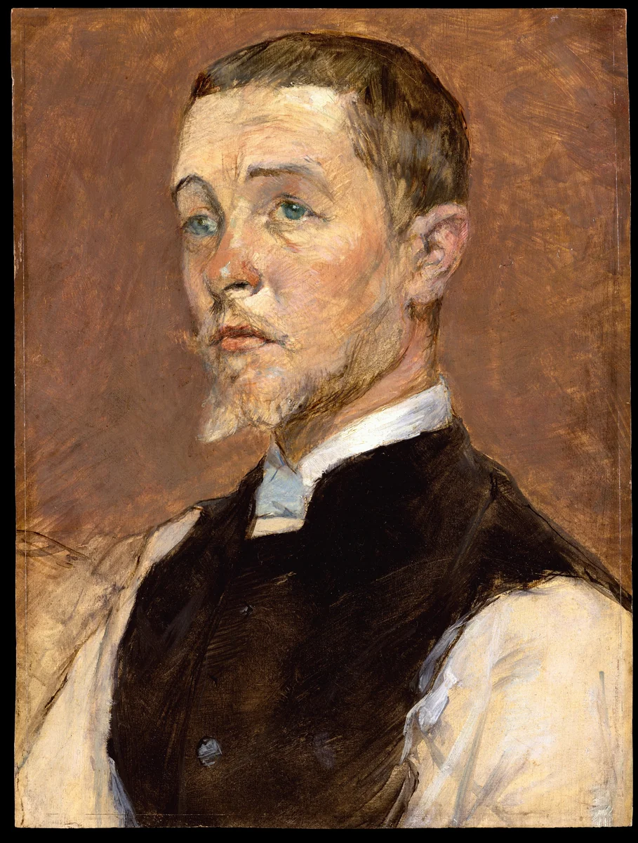 Albert (René) Grenier (1858–1925) by Henri de Toulouse-Lautrec, painting, 1887