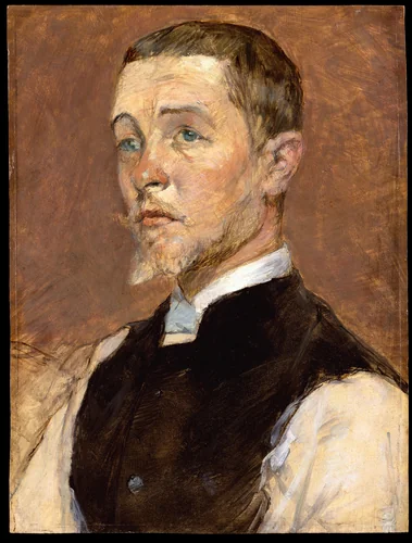 Albert (René) Grenier (1858–1925) by Henri de Toulouse-Lautrec, painting, 1887